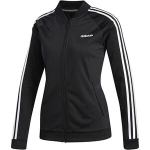 Adidas Women's Black & White Dazzle Tricot Track Jacket Size Medium